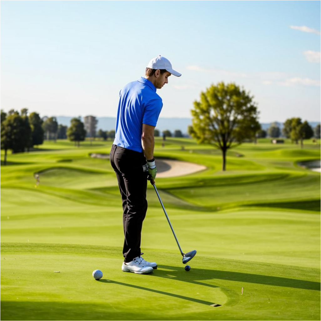 Golfers enjoying a game